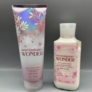 NEW Bath & Body Works Winterberry Wonder Body Cream and Body Lotion